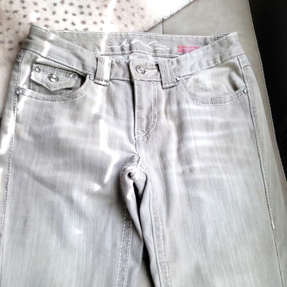 INC Regular Fit Boot Leg Jean